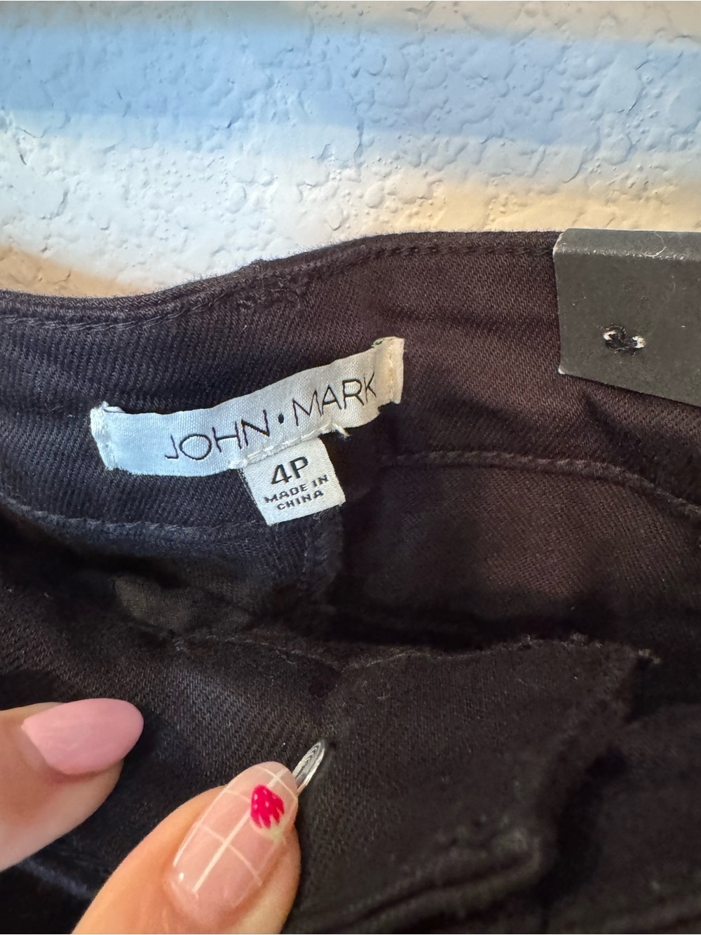 John Mark Black Cropped Wide Leg Pants Size 4 Petite NWT - Picture 3 of 13